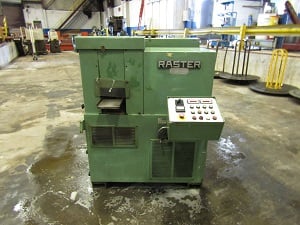 7" x .03" Raster #18180, 19-roll Power Stock Straightener, tachometer, var. speed pulley - Image 1