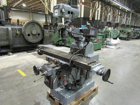 Lagun #FTV-4L, vertical mill, 11" x58" table, 1200 lb., #40 taper, powered knee, digital read out, new, 2003 - Image 4
