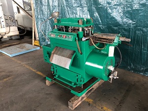 18 Ton, Tishken CO-6-24-18, Cut Off Press, between post 10" x 20" Air Clutch, 5 hp - Image 2