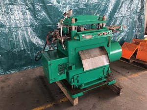 18 Ton, Tishken CO-6-24-18, Cut Off Press, between post 10" x 20" Air Clutch, 5 hp - Image 3