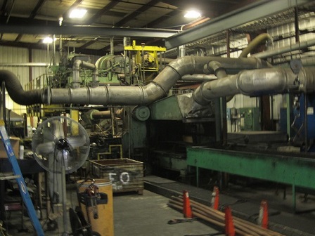 1700 Ton, Loewy, Copper Rod/tube Extrusion Press w/ Internal Piercer, Oil Hydraulic 4-tie rods, 52" stroke - Image 6