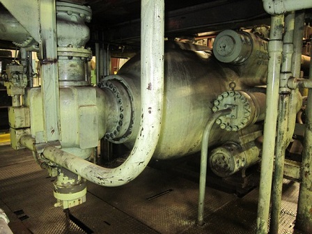 1700 Ton, Loewy, Copper Rod/tube Extrusion Press w/ Internal Piercer, Oil Hydraulic 4-tie rods, 52" stroke - Image 8