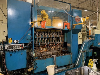 9 Ton, Waterbury-Farrel #2010-HT, ICOP Transfer Press, 10 Station, round plunger, 4.5" blank diameter, 1 5/8" - Image 1