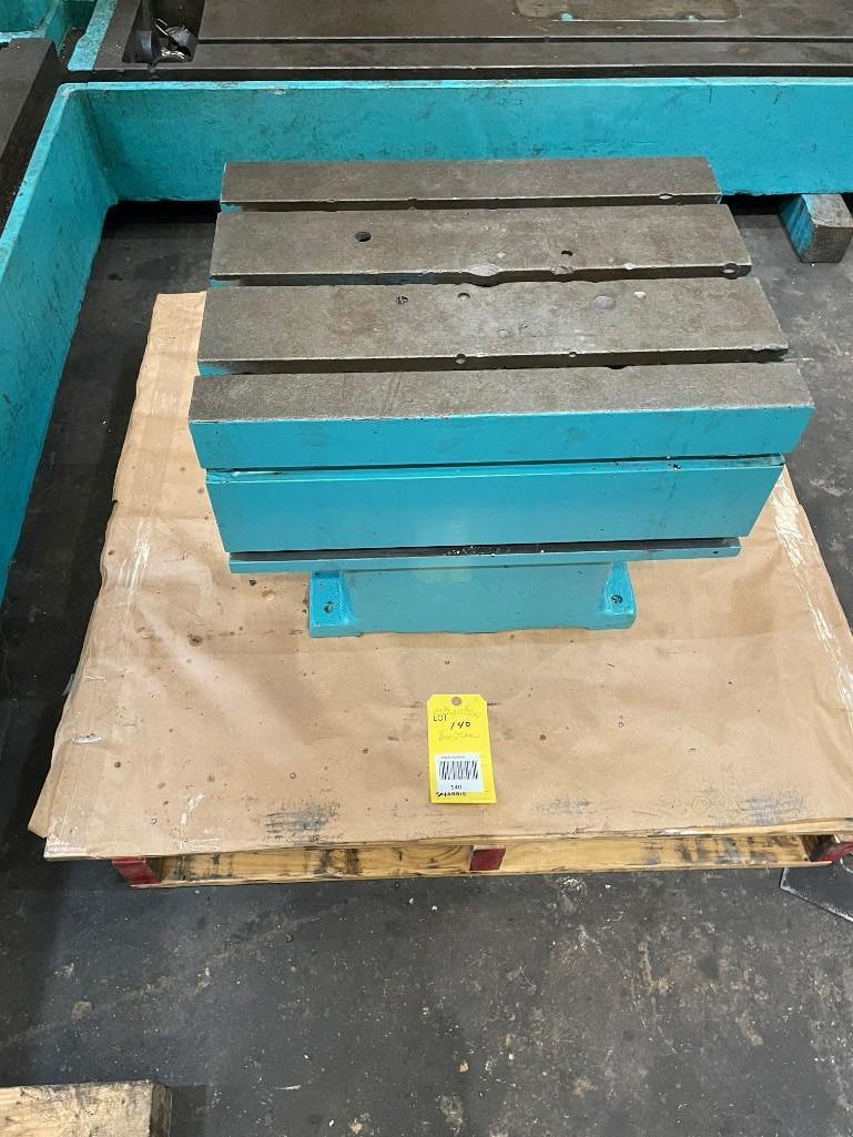 Box table for radial arm drill, 23 -3/4" x 17 -3/4" x 17 -3/4", 2 sided, T-slotted - Image 3