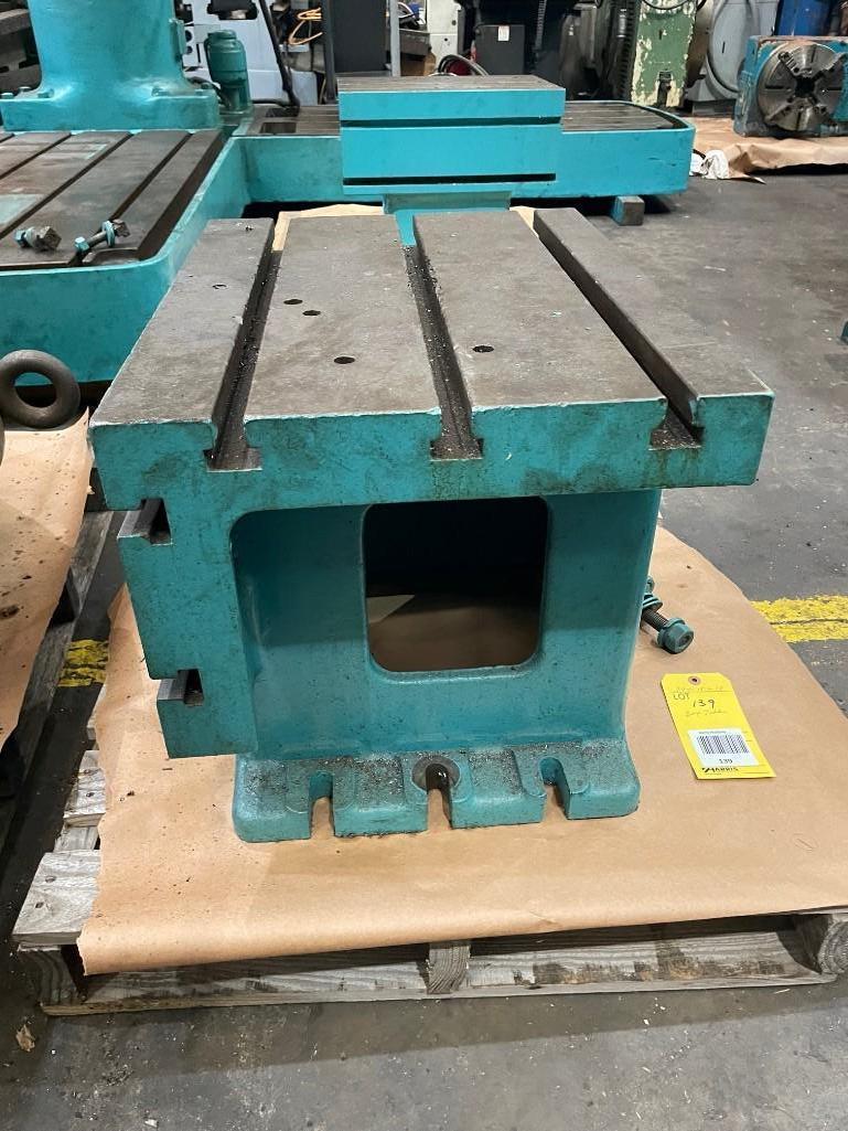 Box table for radial arm drill, 24 x 18 x 18, 2 sided, T-slotted - Image 1