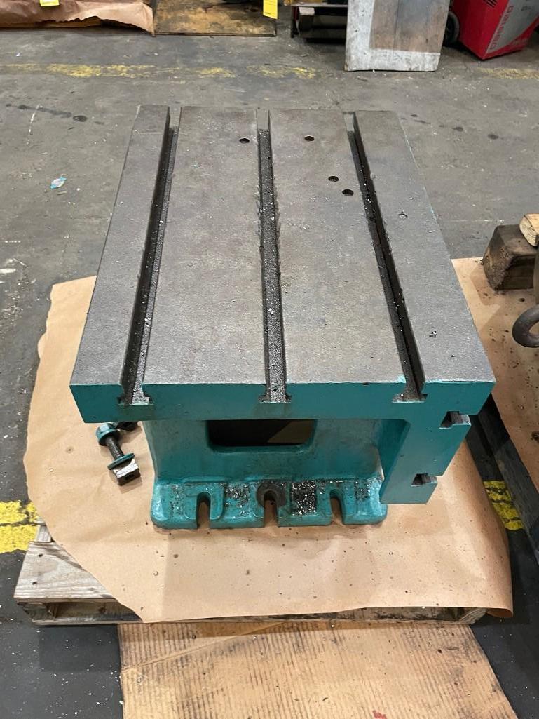 Box table for radial arm drill, 24 x 18 x 18, 2 sided, T-slotted - Image 2