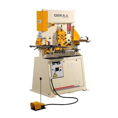 3" x 3" x 5/16" Geka #Bendicrop-50, hydraulic ironworker with built-in bending system, 55 ton, new - Image 1