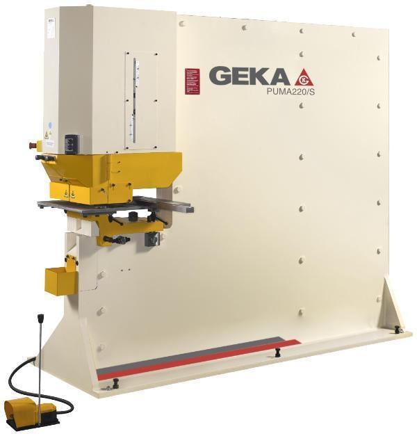 Geka #Puma-220, hydraulic punching ironworker, 220 ton, 31-1/2" throat, new - Image 1