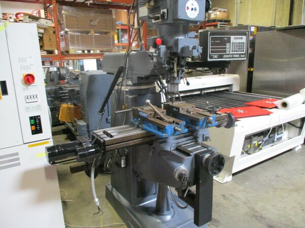 Lagun, CNC Mill, 10" x 50" table, 70-4200 RPM, 230 V, 3 HP, 3 axis, Prototrak, power draw bar, tooling - Image 2