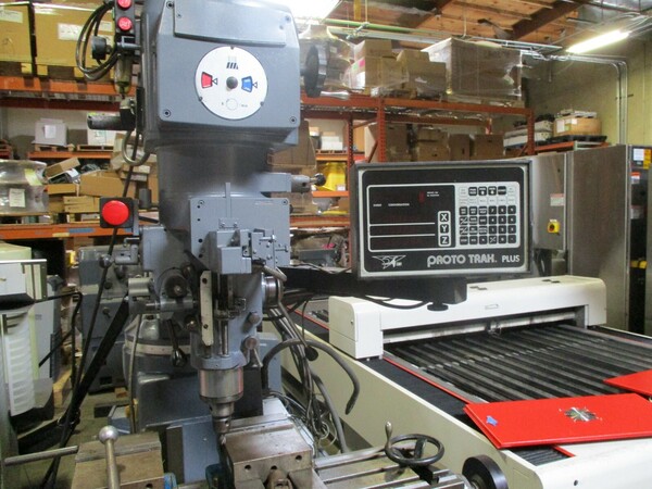 Lagun, CNC Mill, 10" x 50" table, 70-4200 RPM, 230 V, 3 HP, 3 axis, Prototrak, power draw bar, tooling - Image 3
