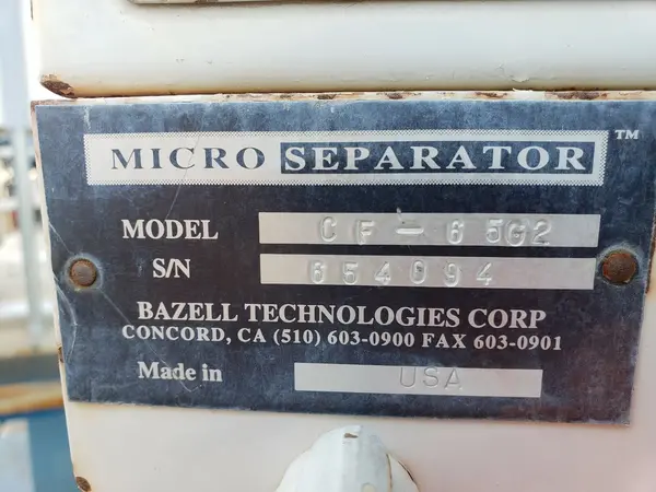 Bazell #CF-65G-2, Micro seperator, self cleaning, coolant cleaning system - Image 5