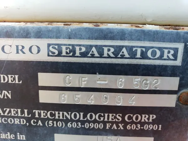 Bazell #CF-65G-2, Micro seperator, self cleaning, coolant cleaning system - Image 6