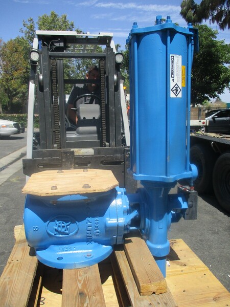 6" Dezurik, Eccentric Plug Valve, w/ Actuator, New - Image 2