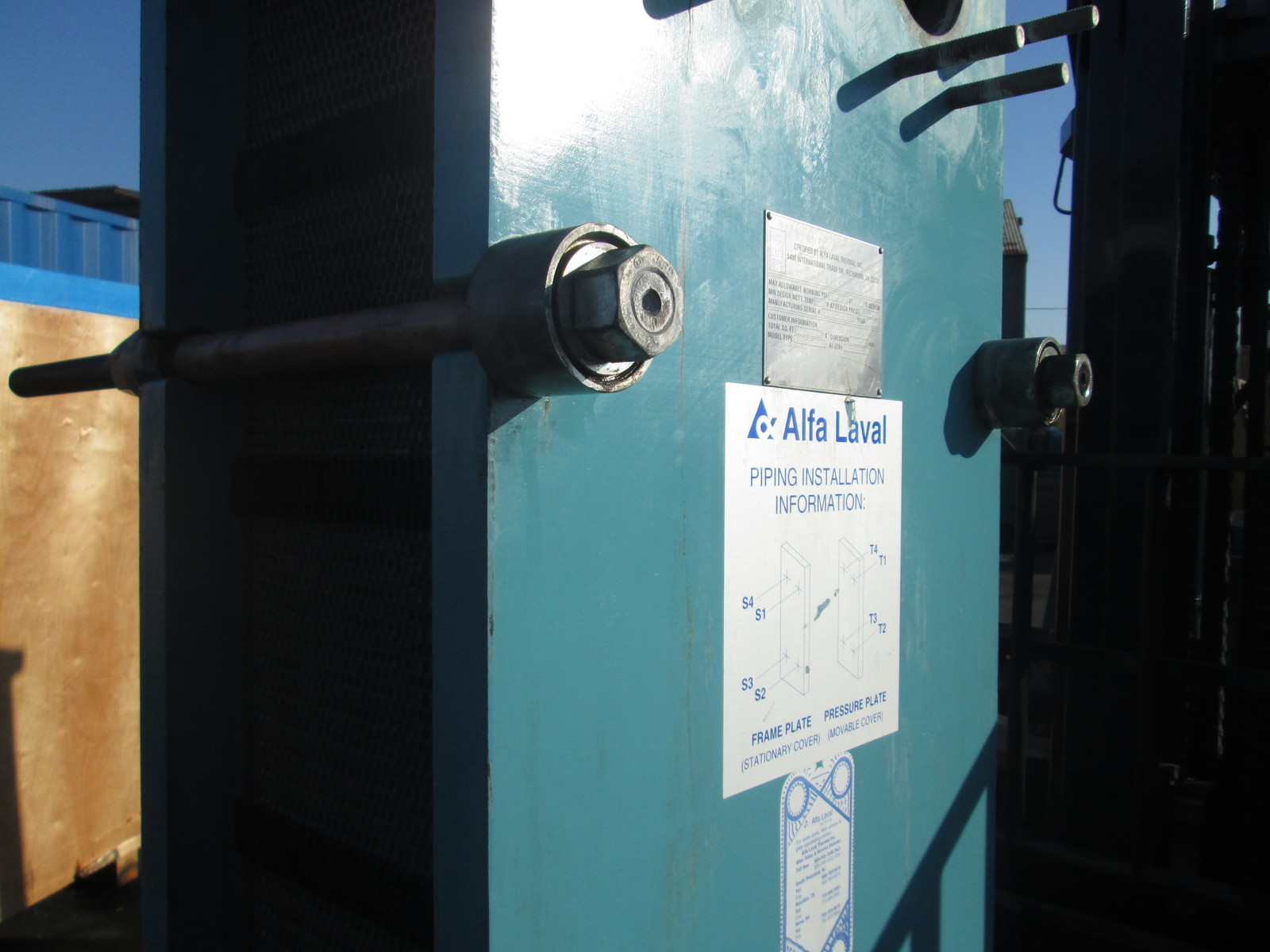 380 sq.ft., Tranter, M15-FFM, Superchanger heat exchanger, Stainless Steel, 100 psi - Image 5