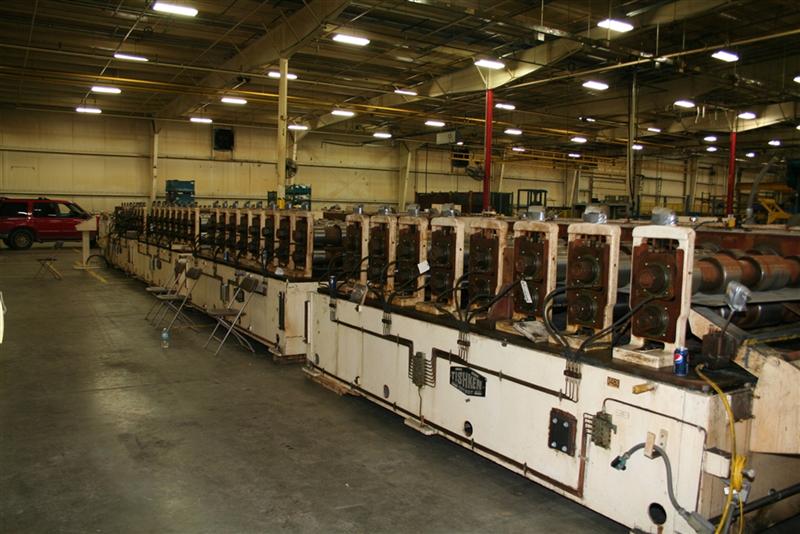32 Stand, Tishken #32-XHW-4, Rollformer, 4 1/2' ' spindle diameter, 70" roll space, 18" horizontal center - Image 1