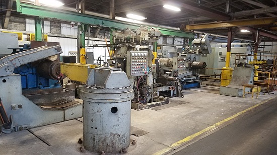 5.14" x 18" x 12" Bliss / United, 4 Hi Non-reversing Mill, electromechanical screwdown - Image 1