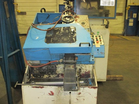 5/16" Saspi #RV-8, thread rolling machine, 30" vibra feed bowl, 8' conveyor - Image 1