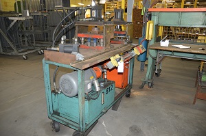 .25" Wire Trimmer and Bender, 3 hydraulic Head, 8' table length, hydraulic Pump and motor - Image 3