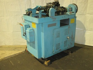 U.S. Baird #00, Four Slide Machine, 1/32" wire diameter, 7/16" ribbon, 4-1/4" feed, split cams, double gib - Image 2