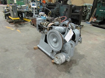U.S. Baird #28, Multi-slide Wire Forming Machine, 8" feed, 1-1/2" width x 1/16" Thk strip, mechanical clutch - Image 3