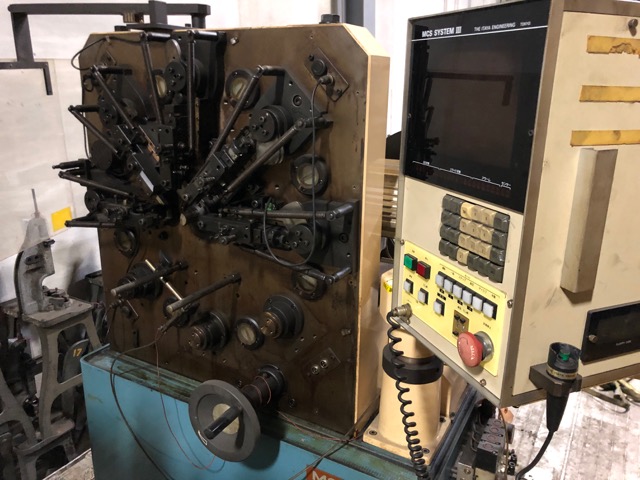 Itaya #MCS-15E, CNC Wire Former, .060" wire diameter, .480" diameter x 3.20" L spring, 4 T-Slides, 1 Cut - Image 1