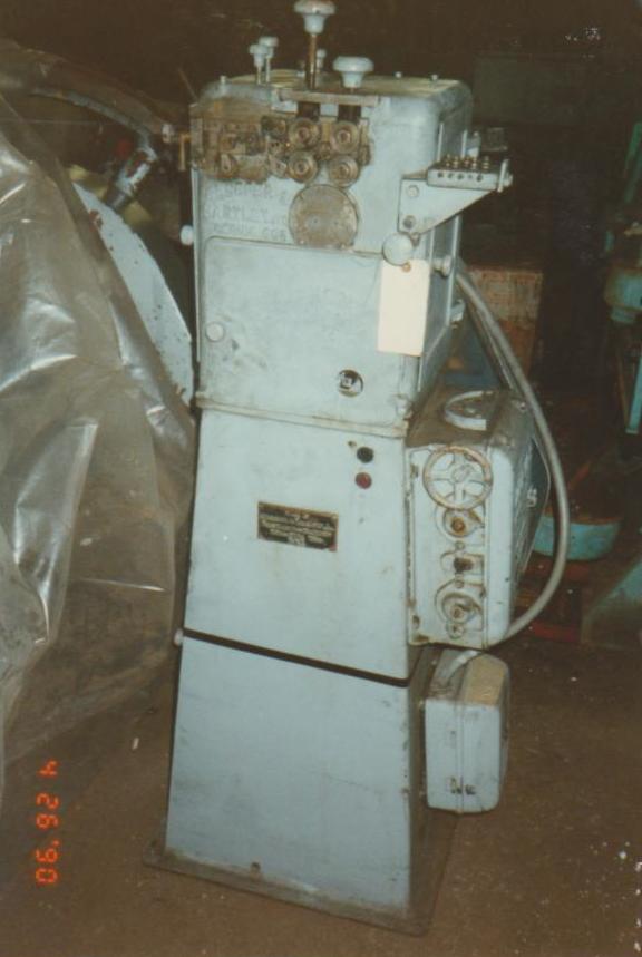 No. 0 Sleeper & Hartley, Wire Spring Coiler Machine, Series 668, .028" wire, 24" feed, 11/32" spring ID, 48" - Image 1