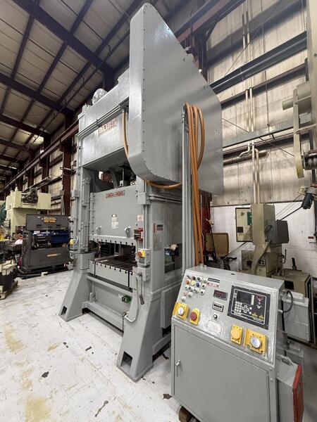 300 Ton, Bliss #SC2-300-60-48, straight side double crank press, 10" stroke, 27" Shut Height, 60" x40", 50 - Image 6