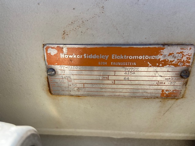 323 sq.ft. Schenk, Stainless Steel filter, 85 psi @ 300°F, 37 KW motor, 415 V., 1987 - Image 2