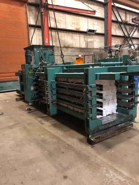 Maren #203-103S, horizontal hydraulic automatic baler, automatic wire tying, 50 HP, 1999 - Image 5