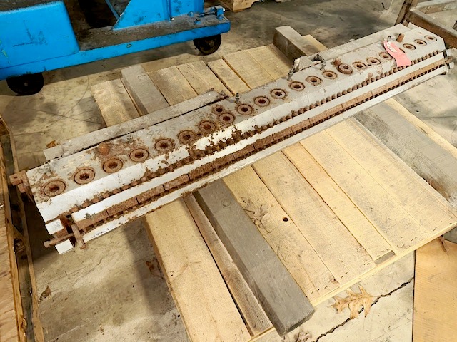 60" EDI, flexible sheet die, upper flexible lip, fixed lower lip, back center feed entry - Image 1
