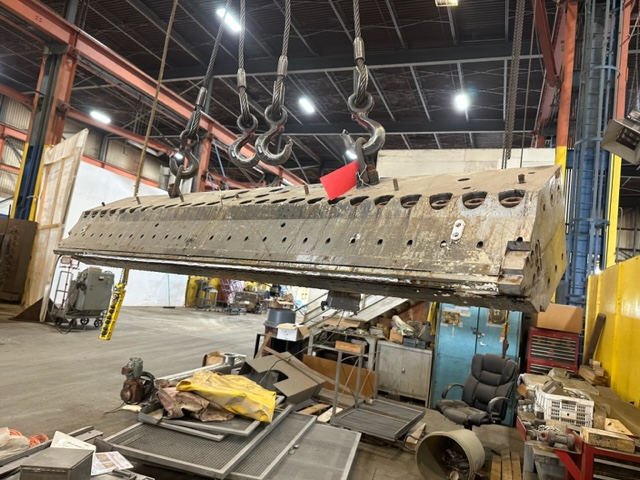 72" Allied Duraflow #AHM-100, flex lip sheet extrusion die, back center feed - Image 1