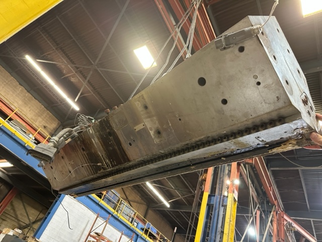 72" Allied Duraflow #AHM-100, flex lip sheet extrusion die, back center feed - Image 4