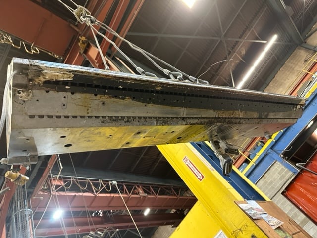 72" Allied Duraflow #AHM-100, flex lip sheet extrusion die, back center feed - Image 5