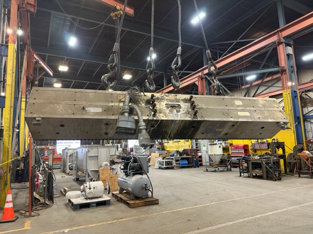 72" Allied Duraflow #AHM-100, flex lip sheet extrusion die, back center feed - Image 6