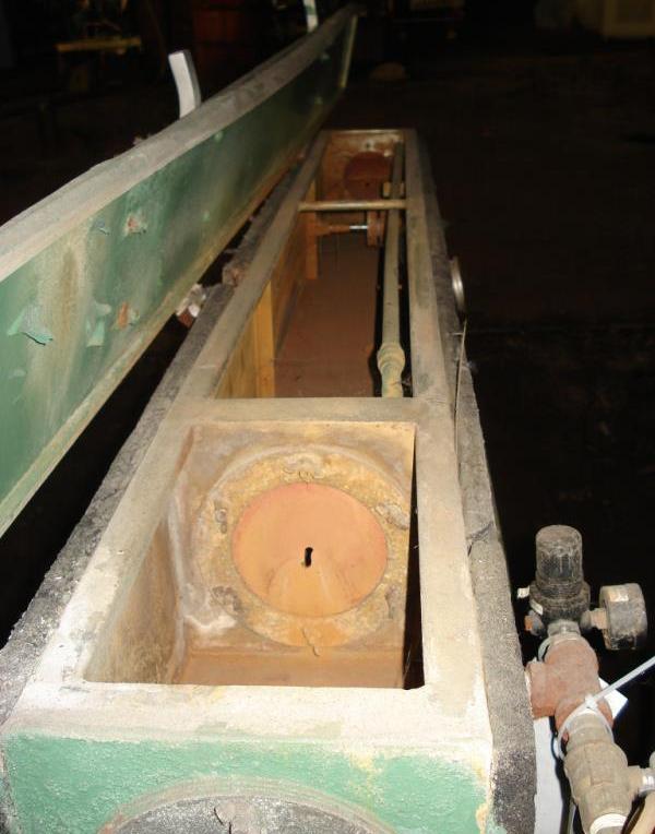 Gatto #WT-101B-6-2, Stainless Steel flood cooling tank, 6' OA, 1' & 5' compartments - Image 2