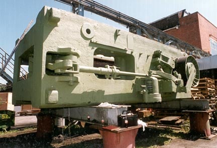 Disassembled 6000-ton Ajax forging press shown in the seller listing