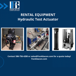 Servo Hydraulic Test Actuator Rental 1kip 55kip Force Capacity 5kn To 250kn - Image 1