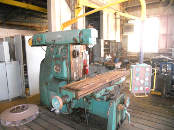 Polamco #FW41M, horizontal/vertical mill, 15-3/4" x78" table, pendant Control, 15 HP, #57501 - Image 1