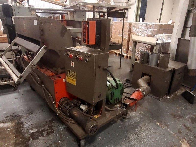 3" x 39" Granutec, pull roll fed granulator, 15 HP, low profile base, blower for discharge - Image 5