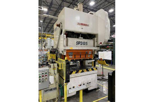 150 Ton, Bliss #C2-150, 2 point gap press, 8" stroke, 50 SPM, variable speed, air clutch, 24.5" Shut Height - Image 2
