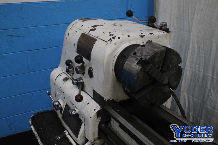 14" x 48" Clausing engine lathe, 9" swing over cross slide, 3-jaw chuck, follow rest, thread dial, 3 HP - Image 2