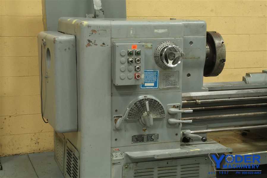 26" x 84" Sidney engine lathe, 17" swing over cross slide, steady rest, thread dial, swivel compound, #58895 - Image 3
