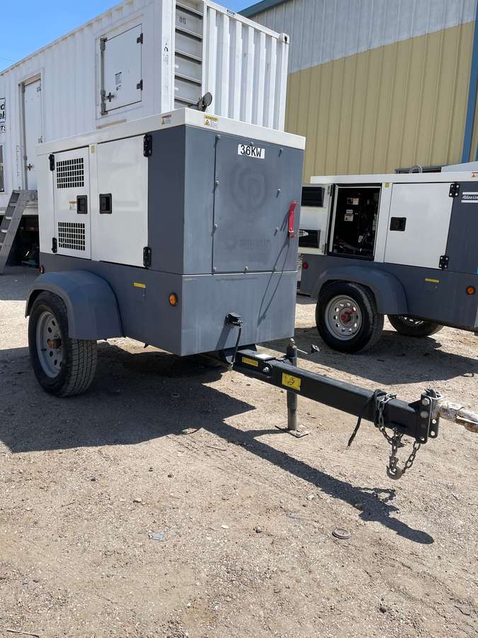 40 KW Chicago Pneumatic #CPG45, trailer mounted, sound attenuated enclosure, Tier 3, 120/240/208/277/480 - Image 1