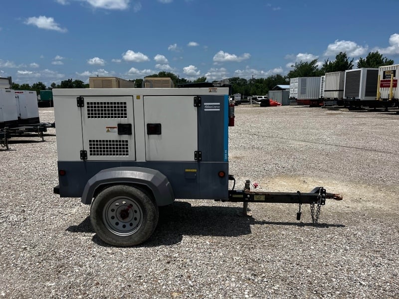 40 KW Atlas Copco #QAS45, trailer mounted, sound attenuated enclosure, Tier 3, 120/240/208/277/480 Volts - Image 1