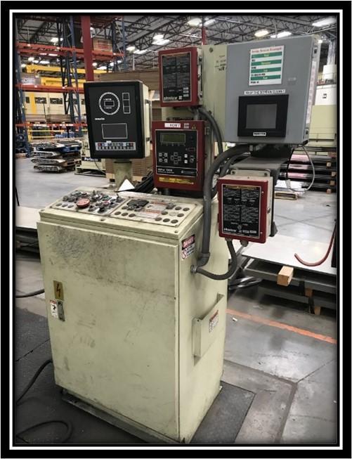 440 Ton, Komatsu #L2M400-3BM, straight side double crank Press, 7.8" stroke, 27.6" Shut Height, 96" x 49" - Image 2