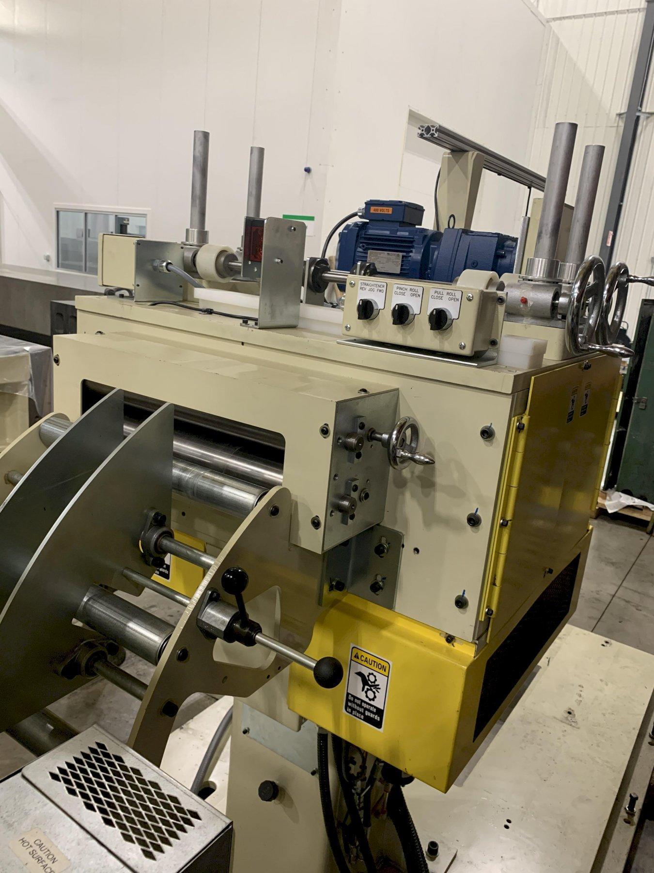 Machine Concepts #L2 14"/ DM10-14", Precision Straightener with Double Arm Decoiler, 14" width, .035" max - Image 2