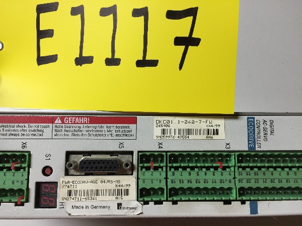 Indramat, DKC1.1-040-FW, Ecodrive Servo Controller - Image 2