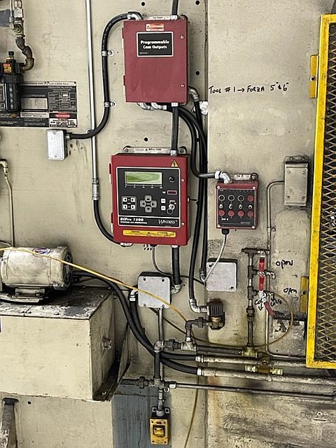 165 Ton, Niagara #S2G-150-60-36, 2 pt. gap frame mechanical press, 12" stroke, 31" shut height, 6" adj., 30 - Image 7