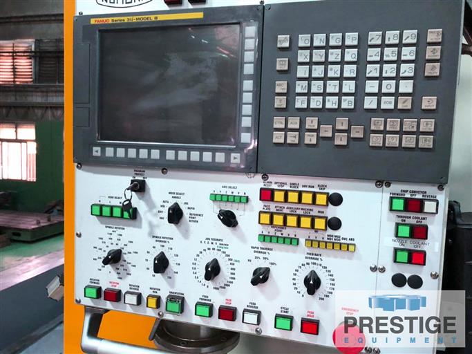 5.3" Nomura #HBN-135QF, X-244", Y-157", Z-27.5", W-13.7", Z & width Cmb. 41.3", 60 HP, Rotary, Fanuc 31-iMB - Image 7