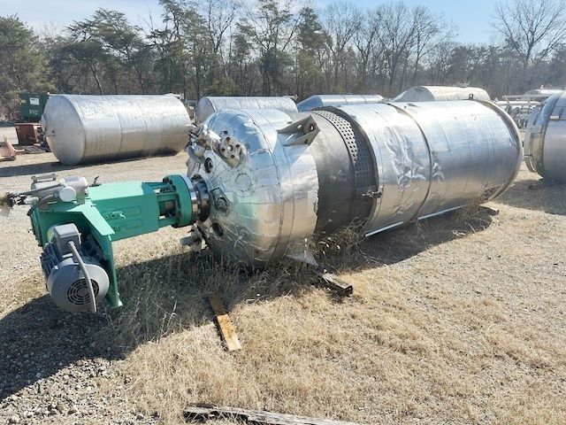 2550 gallon 316 Stainless Steel reactor, 63" dia x 16' 7.5" strght side, 100 psig, dished top & bottom, 2014 - Image 10
